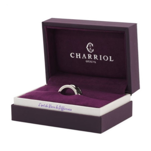 CHARRIOL Sz 7.5 Forever Black PVD Steel Cable Ring - Picture 3 of 3